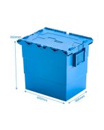 Attached Lid Container 33 Litre L400xW300xH350mm