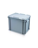 Euro Container With Hinged Lid L400xW300xH335mm