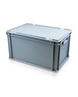 Large Euro Container With Hinged Lid L600xW400xH335mm