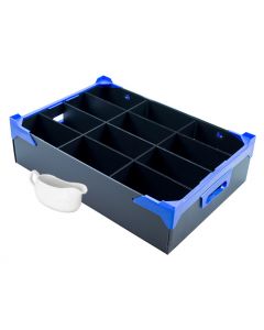 12 Rectangular Compartment Chinaware Storage Box