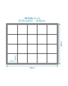 20 Compartment Euro Box Divider Inserts 