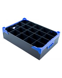 Tall Cup Box with 20 Compartments 