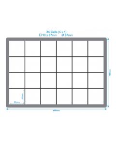 24 Compartment Plastic Dividers For Euro Containers