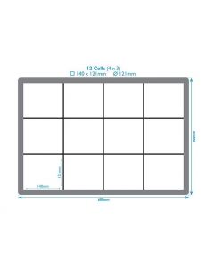 12 Compartment Plastic Crate Dividers