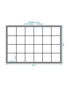 24 Compartment Crate Divider Inserts