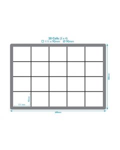 20 Compartment Polypropylene Crate Inserts