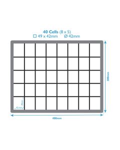 40 Compartment Plastic Euro Box Dividers 