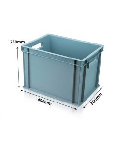 23 Litre Solid Plastic Storage Box (400x300x280mm)