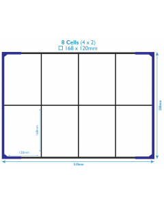 Large Cup Box with 8 Compartments 