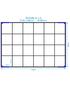 Correx Box Dividers - 24 Compartments