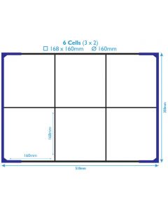 Correx Plastic Dividers - 06 Compartments