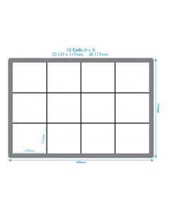 12 Compartment Euro Container Plastic Dividers 