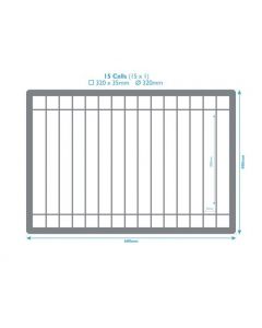 Charger Plate Storage Crate With Dividers