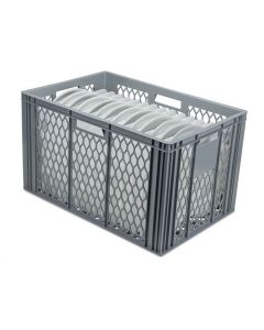 Charger Plate Storage Crate With Dividers