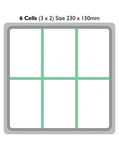 6 Compartment Dishwasher Rack Insert