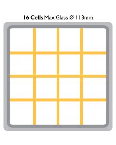 Gin Balloon Glasswasher Tray with 16 Cells