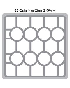 Fries ClixRack Base with 20 Compartments 