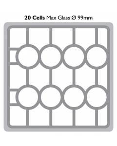 20 Compartment Dishwasher Rack Insert