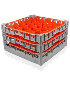 Bar Glass Transport and Washing Basket With 30 Compartments