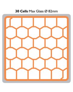 ClixRack with 30 Compartments For White Wine Glasses