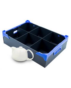 6 Compartment Crockery Storage Box (160mm)