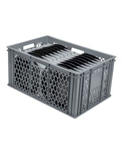 Dinner Plate Storage Crate With Dividers