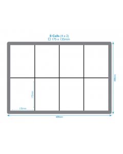 8 Compartment Euro Container Inserts