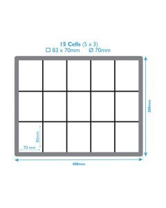 15 Compartment Euro Box Inserts