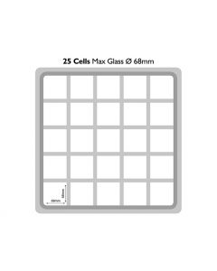 Glasswasher Rack with 25 Compartments 