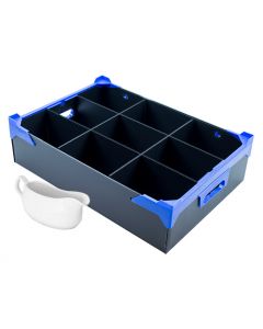 9 Compartment Gravy Boat Storage Box 