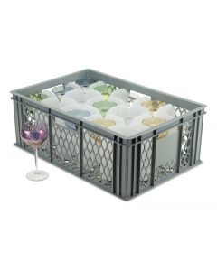 Dimple Pint Glass Ventilated Storage Crate