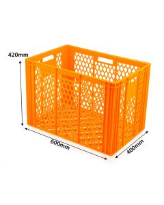 80 Litre Large Perforated Euro Container L600xW400xH420mm