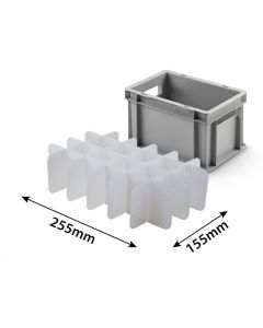 15 Compartment Box Divider for 300x200mm Euro Boxes