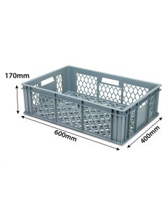 Perforated Stacking Euro Crate 