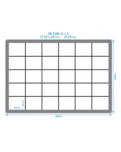 30 Compartments Insert For Euro Containers 