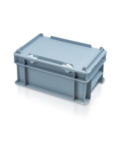 Quarter Euro Container with Hinged Lid (300x200x190mm)