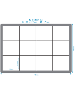 Shallow Storage Tray - 12 Cells