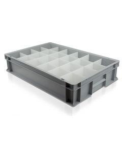 Solid Plastic Glassjack with 24 Compartments 