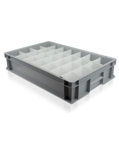 Solid Plastic Glassjack with 28 Compartments 