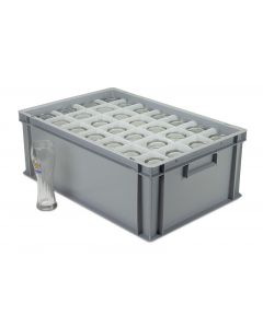 Tall Pint Glass Storage Box for 28 pint glasses