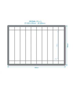 Charger Plate Transport Container with Slots