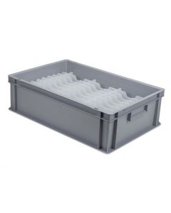 Saucer Storage Box With Compartments