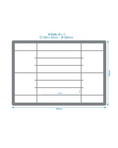 Slotted Compartment Euro Box for Plates