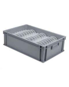 Storage Box For Saucers With Dividers