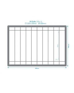 Charger Plate Storage Crate With Segments