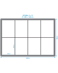 Ventilated Crate With 8 Compartments 