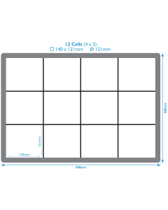 Shallow Ventilated Crate With 12 Compartments