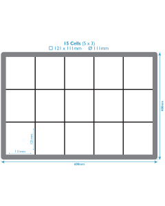 Ventilated Glassware Crate With 15 Cells