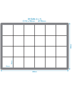  Perforated Crate With 24 Compartments