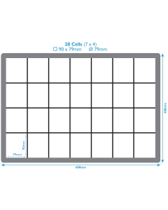 Ventilated Crate With 28 Compartments